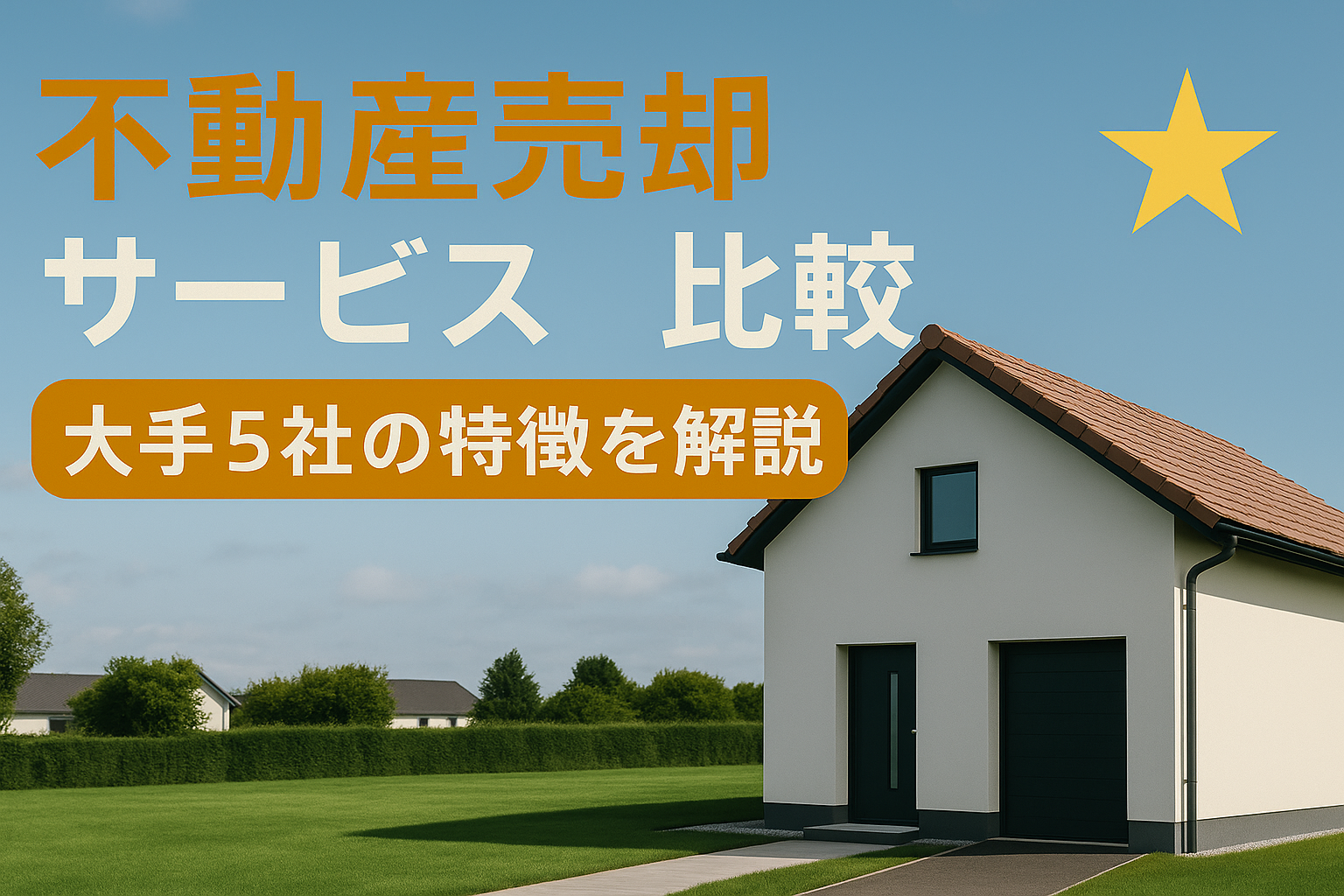 不動産売却サービス比較 大手5社の特徴を解説【最新版】