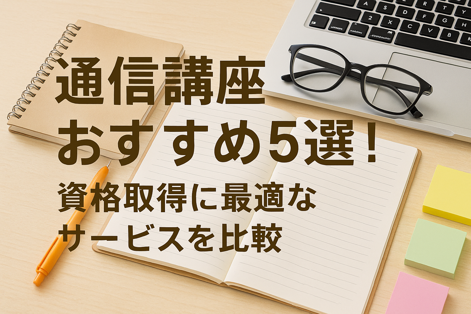 通信講座おすすめ5選！資格取得に最適なサービスを比較【最新】