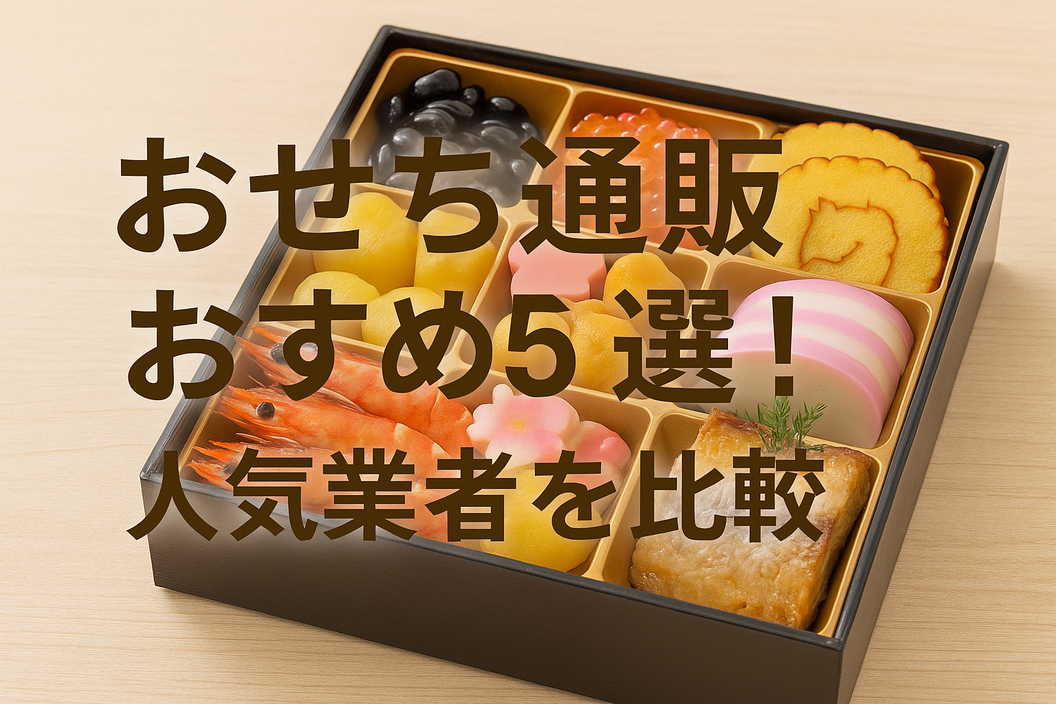 おせち通販おすすめ5選!人気業者を比較